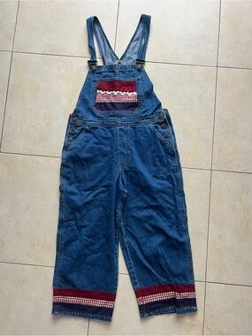 VTG 90s Haiks Patch Denim Overalls
